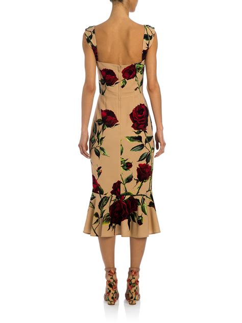 vintage dolce gabbana roses dress|dolce gabbana floral dress sale.